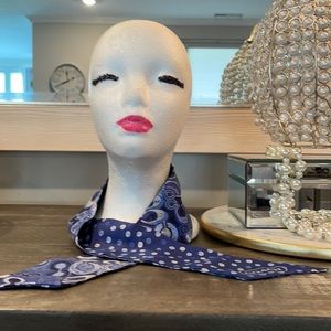 Blue Coach Silk Scarf